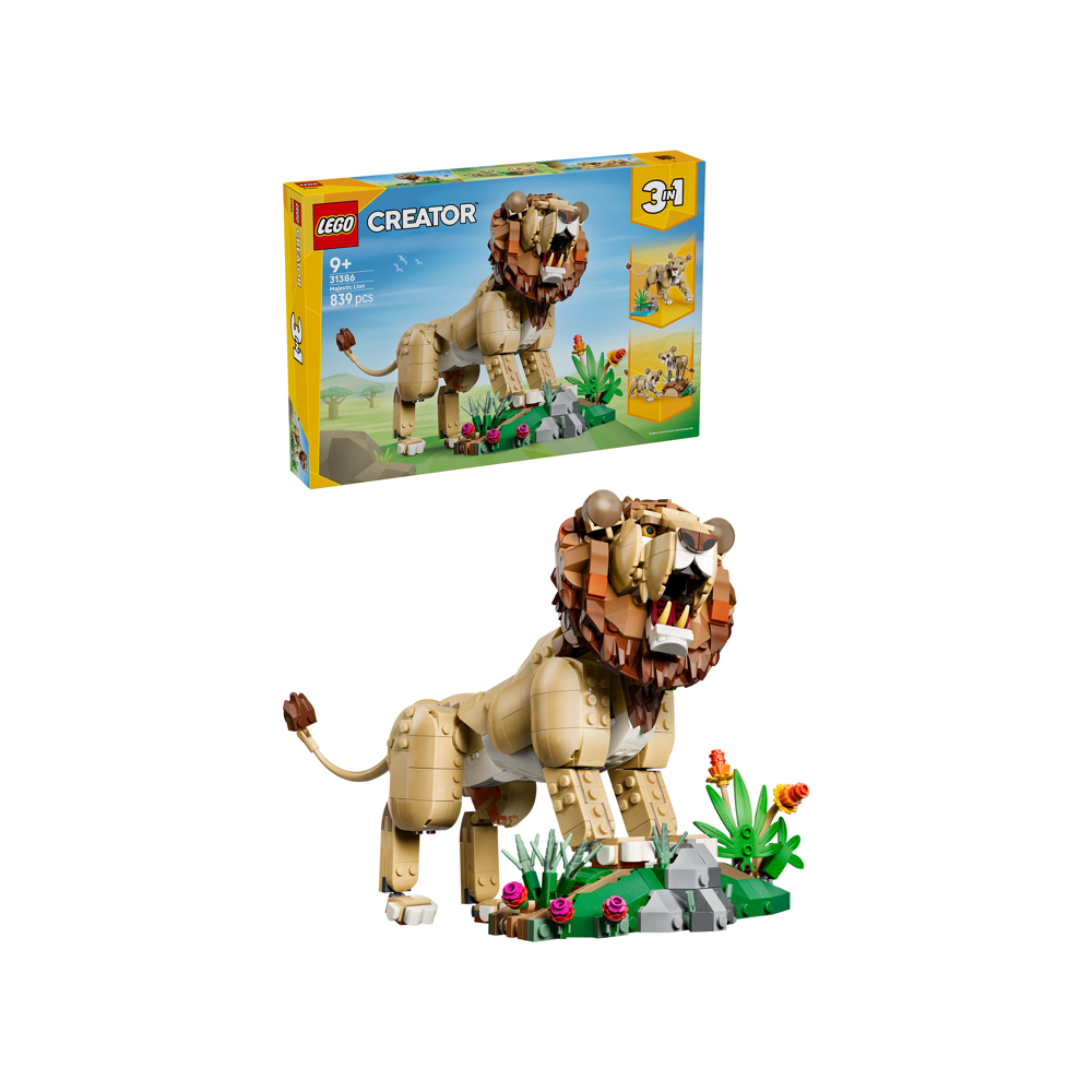  LEGO Creator 3 in 1 Wild Animals: Majestic Lion 31386